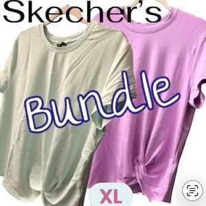 Skechers Short Sleeve Tops - Light mint Green and Light Lilac